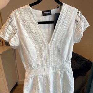 NWT Kooples White Minidress in English Embroidery